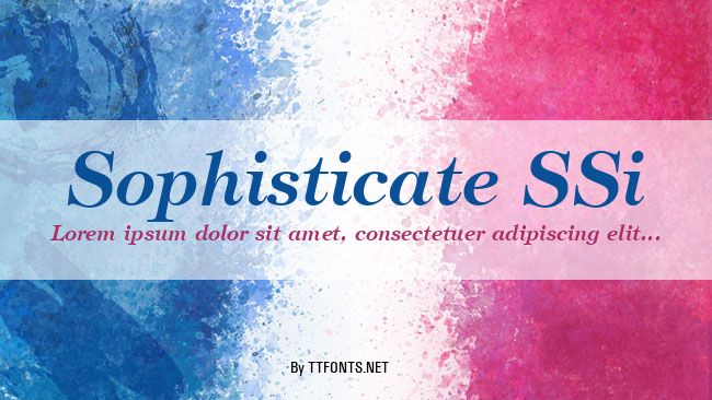 Sophisticate SSi example